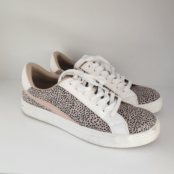 Universal Threads Brittin Leopard Print Lace Up Shoes Sneakers Size 8.5 - Picture 1 of 4